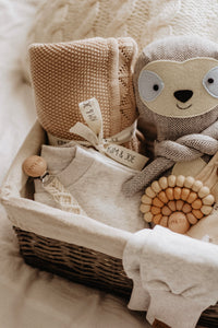 Baby shower gift basket