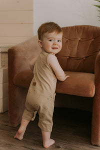 Grow-with-me azure blue romper