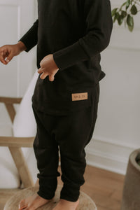 Evolutive black bamboo sweater 
