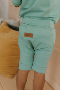 Grow-with-me azure blue shorts