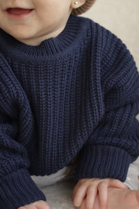 Tricot évolutif marine