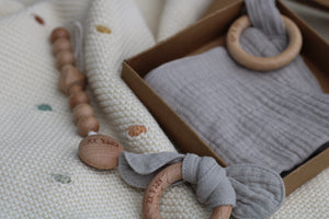 Blue-gray gift box