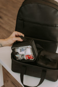 Black diaper bag organizer
