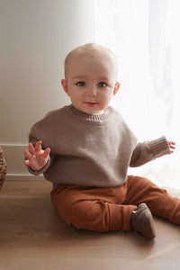 Tricot évolutif taupe