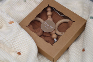 Rust brown gift box 