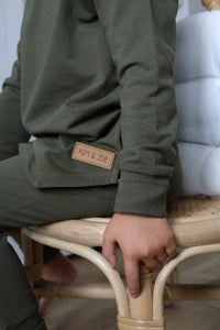 Chandail évolutif vert olive