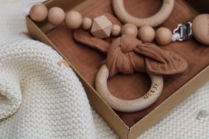 Rust brown gift box 