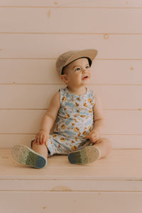 Grow-with-me smiley romper