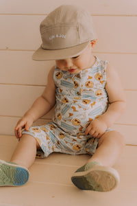 Grow-with-me smiley romper