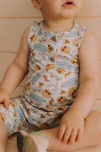Grow-with-me smiley romper