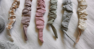 Old pink polka dot pacifier clip