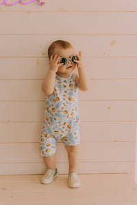Grow-with-me smiley romper