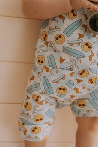 Grow-with-me smiley romper