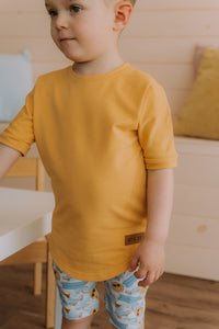 T-shirt évolutif jaune uni