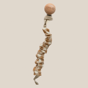 Checkered rust pacifier clip