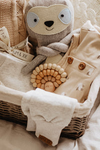 Baby shower gift basket