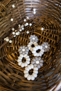 Jouet de dentition fleur ivoire/taupe